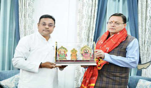 पात्रा द्वारा धामी से जगन्नाथ मंदिर के संरक्षण का अनुरोध