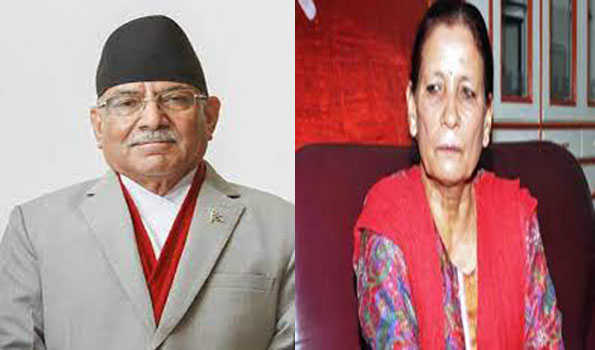 नेपाली प्रधानमंत्री प्रचंड की पत्नी का निधन