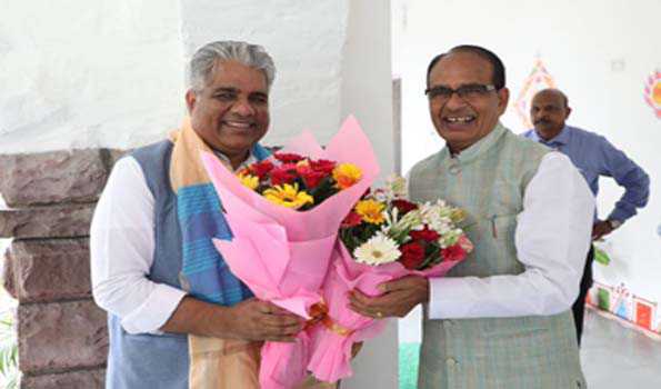 शिवराज से भूपेंद्र यादव ने की सौजन्य भेंट