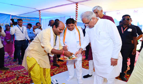 भूपेश ने किया कोरबा मेडिकल कॉलेज के नए भवन का भूमिपूजन