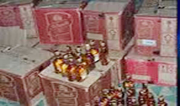 वैशाली में 600 कार्टन विदेशी शराब बरामद