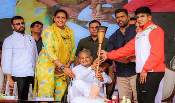 गहलोत ने किया ग्रामीण एवं शहरी ओलंपिक खेलों का शुभारंभ