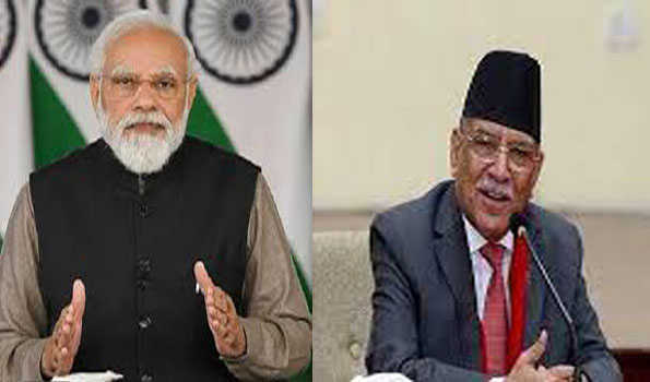 मोदी ने नेपाल के प्रधानमंत्री प्रचंड से फोन पर की बातचीत