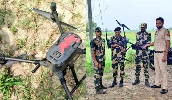 बीएसएफ ने अंतरराष्ट्रीय सीमा पर दो पाकिस्तानी ड्रोन मार गिराए