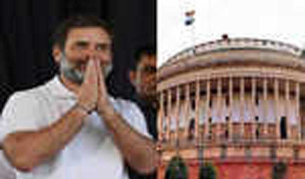 राहुल गांधी के संसद पहुंचने पर ‘इंडिया’ के नेताओं ने किया जोरदार स्वागत