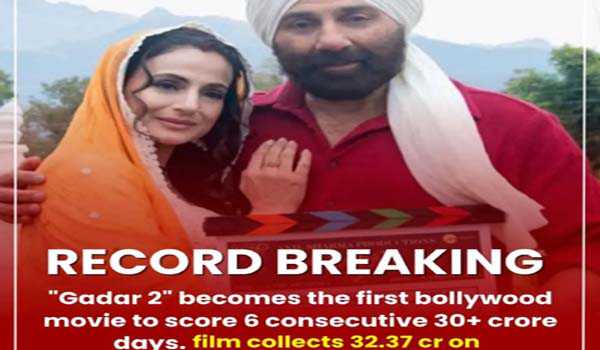 300 करोड़ क्लब में शामिल हुयी गदर 2