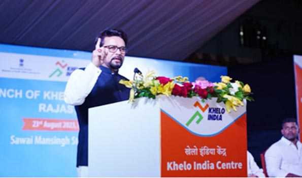 ठाकुर ने राजस्थान में 33 खेलो इंडिया केंद्रों का किया उद्घाटन