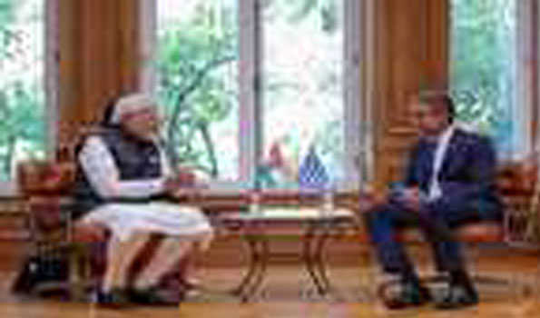 भारत, यूनान 2030 तक द्विपक्षीय व्यापार दोगुना करने पर सहमत : मोदी