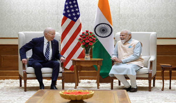 मोदी ने बिडेन के साथ की द्विपक्षीय बैठक