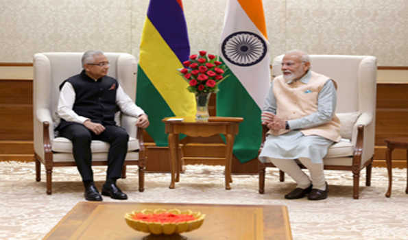 जी20: मोदी ने की माॅरीशस के प्रधानमंत्री के जगन्नाथ से मुलाकात
