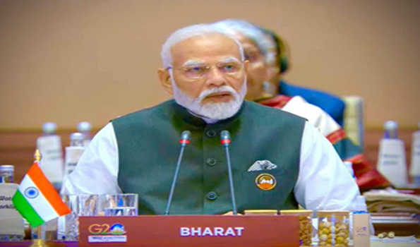 मोदी ने जी-20 के मंच पर भी दोहराया सबके साथ सबका विकास का मंत्र