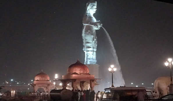 कोटा में उतारी विशाल चम्बल माता की आरती
