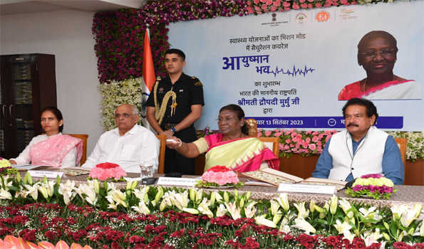 राष्ट्रपति ने की आयुष्मान भव अभियान की शुरुआत