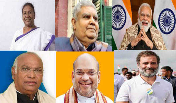 मुर्मु, धनखड़, शाह, खड़गे ने दी मोदी को जन्मदिन की बधाई
