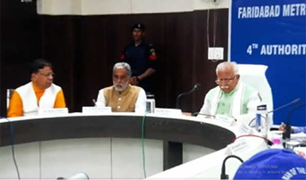 फरीदाबाद-पलवल के यमुना से लगते क्षेत्रों के लिये बनेगा नया मास्टर प्लान: खट्टर