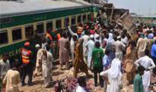 29 injured as passenger train hits into cargo train in Pakistan's Punjab