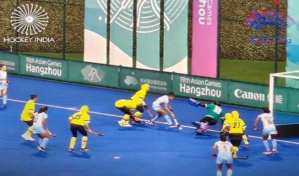 Asiad women’s hockey: India pip Malaysia 6-0 to top Pool A