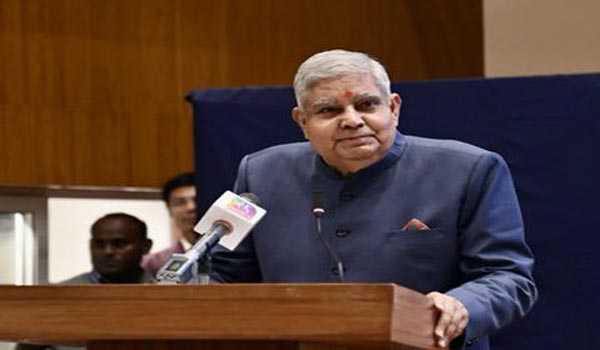 संवैधानिक संस्थाओं पर अमर्यादित टिप्पणी चिंता का विषय : उपराष्ट्रपति