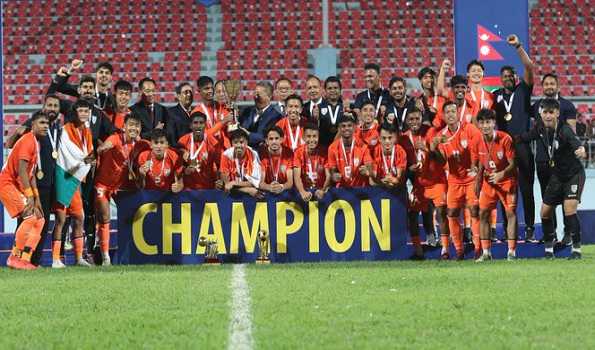 India beat Pakistan 3-0 to clinch SAFF Men's U-19 Title