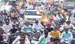पूनियां ने किया युवाओं की बाइक रैली में मोदी की सभा में आने का आह्वान