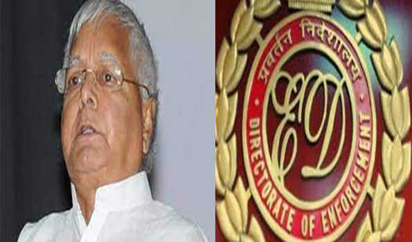 जमीन के बदले नौकरी घोटाले में ईडी ने लालू से लगभग 10 घंटे पूछताछ की