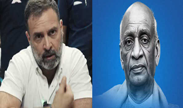 राहुल ने सरदार पटेल को जयंती पर किया नमन
