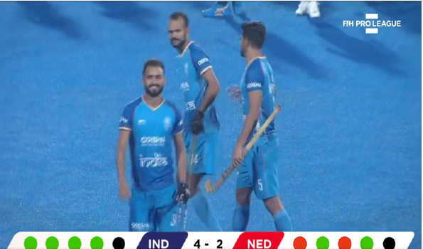 भारत ने शूटआउट में नीदरलैंड को 4-2 से हराया