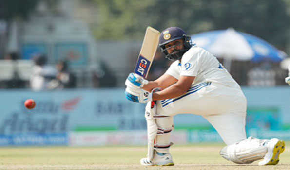 भारत के चायकाल तक तीन विकेट पर 185 रन