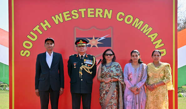 हिसार सैन्य स्टेशन पर दक्षिण पश्चिमी कमान अलंकरण समारोह आयोजित