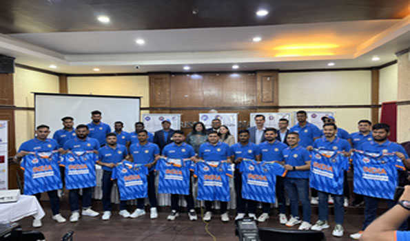 आईडीसीए ने डीआईसीसी टी-20 विश्वकप के लिए भारतीय टीम की नई जर्सी का किया अनावरण