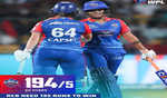 दिल्ली कैपिटल्स ने रॉयल चैंलेंजर्स बेंगलुरु को दिया 195 रनों का लक्ष्य