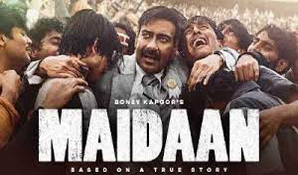 अजय देवगन की फिल्म 'मैदान' का पोस्टर रिलीज