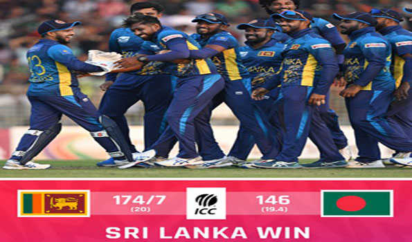 श्रीलंका ने बांग्लादेश को तीसरे टी20 में हराया,सीरीज भी जीती