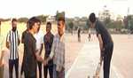 पोरबंदर में मंडाविया ने स्थानीय लोगों के साथ क्रिकेट खेला