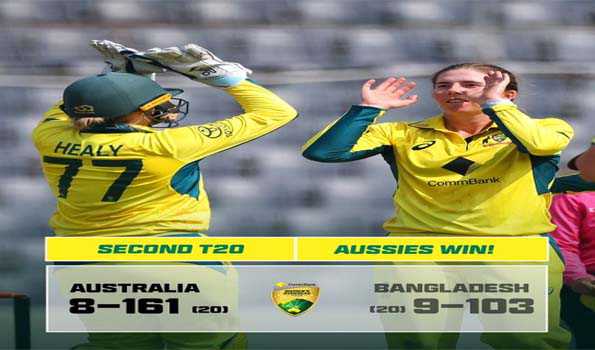 ऑस्ट्रेलिया की महिला टीम ने बंगलादेश को 54 रनों से हराया