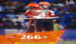 हैदराबाद ने दिल्ली को दिया 267 रन का लक्ष्य
