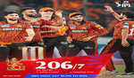 रॉयल चैलेंजर्स बेंगलुरू ने सनराइजर्स हैदराबाद को दिया 207 रनों का लक्ष्य
