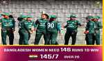 भारतीय महिला टीम ने बंगलादेश को दिया 146 रनों का लक्ष्य
