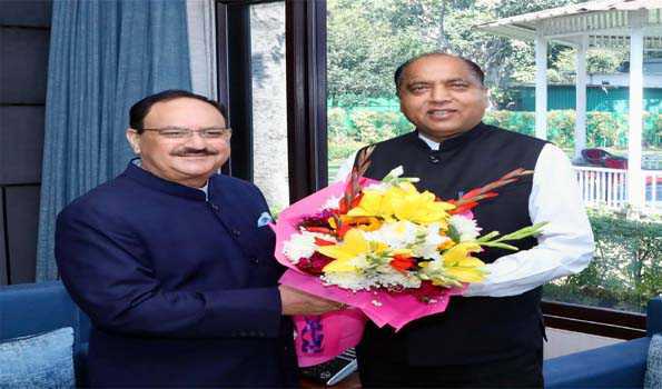 जयराम ने नड्डा से की मुलाकात