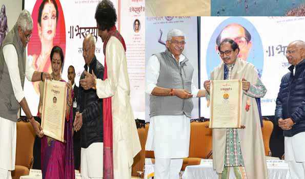 कुमकुम धर व हरेकृष्ण मेहेर ‘भरतमुनि सम्मान - 2024’ से सम्मानित