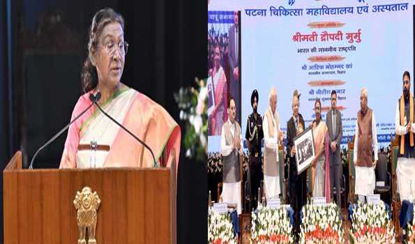 बिहार में पीएमसीएच जैसे कई और चिकित्सा केंद्र हो स्थापित : द्रौपदी