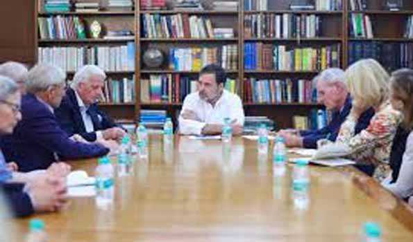 शिकागो परिषद के प्रतिनिधिमंडल से मिले राहुल