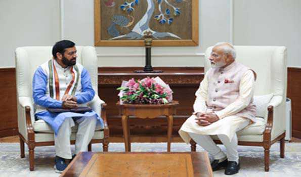 हरियाणा के मुख्यमंत्री ने की मोदी से मुलाकात