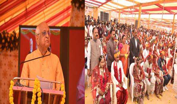 पटेल ने ‘सांसद सामूहिक विवाहोत्सव’ में 122 नवदंपतियों को दी शुभकामनाएं