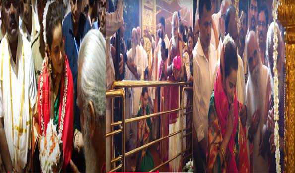 कंगना रनौत ने होसा मारिगुडी मंदिर के किए दर्शन