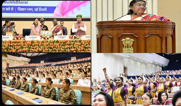 आत्मनिर्भर, स्वाभिमानी और सशक्त महिलाओं के बल पर ही भारत विकसित बन सकता है: मुर्मु
