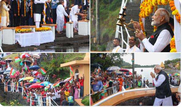 मोदी ने मॉरीशस में गंगा तालाब में पूजा अर्चना की, संगम का जल समर्पित किया