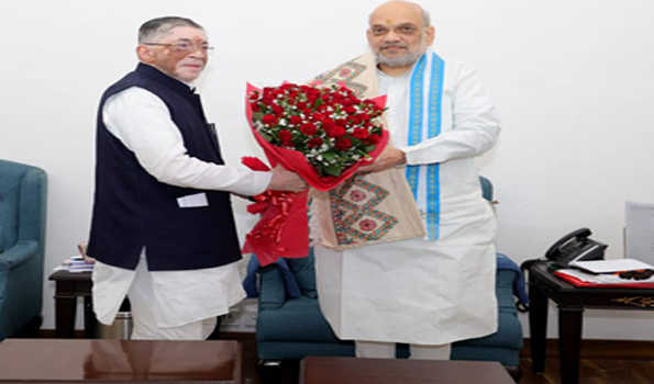राज्यपाल  संतोष कुमार गंगवार ने केंद्रीय गृह एवं सहकारिता मंत्री अमित शाह से भेंट की