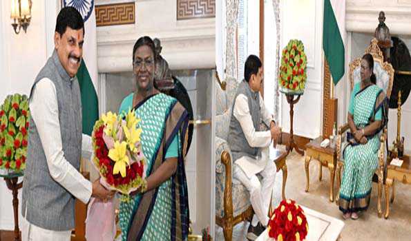 यादव ने की मुर्मू से भेंट
