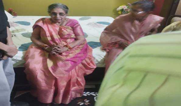 अमरोहा में प्रधानमंत्री नरेन्द्र मोदी की पत्नी यशोदा बेन का अभूतपूर्व स्वागत